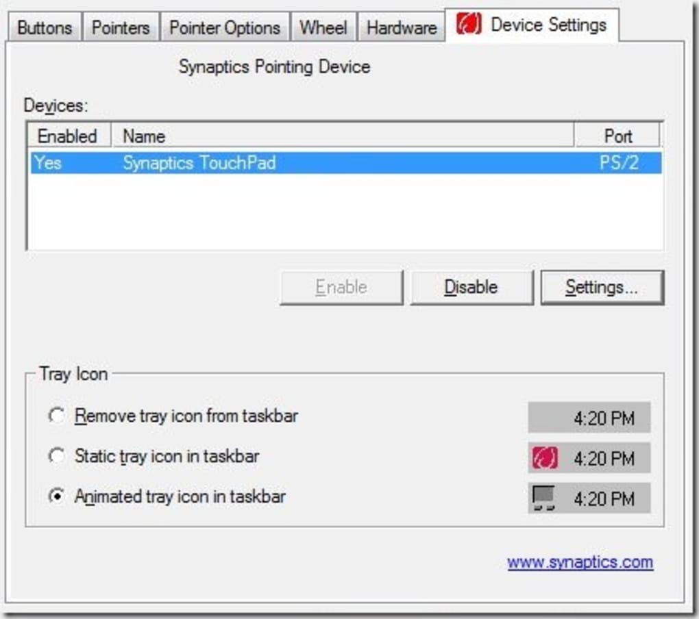 load touchpad driver windows 10