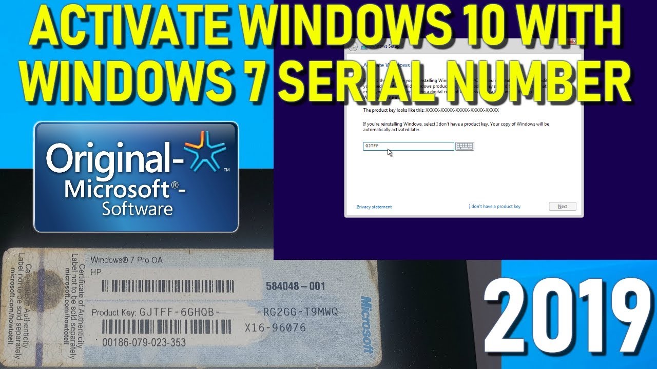 windows 10 pro serials